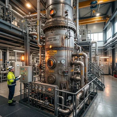 Pyrolyse-Inbetriebnahme für Karbonisierungsreaktoren